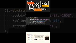 The Best AI Model for Voice Cloning in Python #pythonprogramming #llm #ai #mistralai