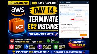 Day 14: Terminate EC2 Instance | AWS EC2 Tutorial | KodeKloud 100 Days AWS
