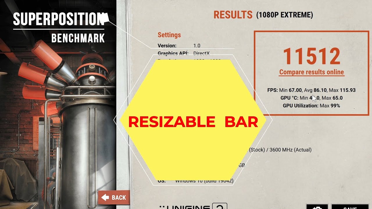 RESIZABLE BAR Game Test / Benchmark RTX 3080 9900K Z390 How