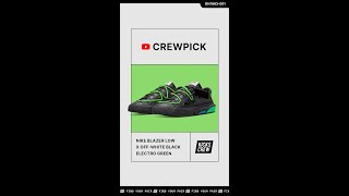 Nike Blazer Low X Off-White Black Electro Green Dh7863-001 Detail Look Review