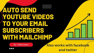 Use Mailchimp Email Automation To Automatically send video update to your subscribers