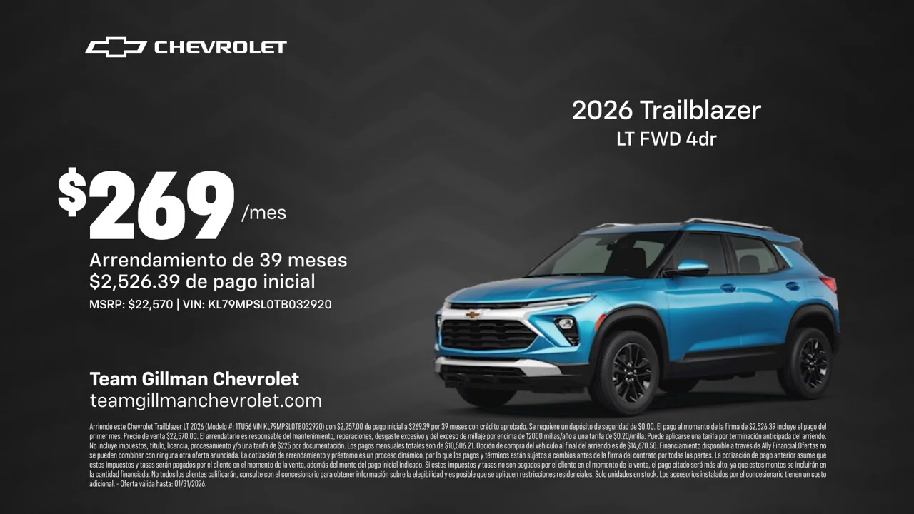 Chevrolet 01/23/2026 6800057