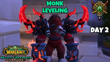 World of Warcraft: Mists of Pandaria Classic Monk Leveling🐼Day 2
