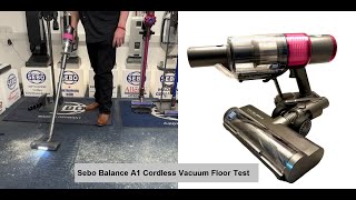 Sebo Balance A1 Cordless Vacuum Cleaner Floor Test & Comparison to a Dyson V7 and V11