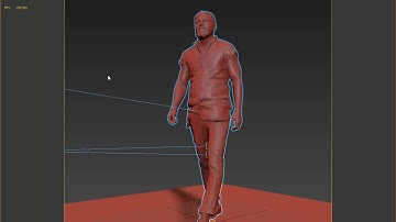 Bearded Man Walking 3D Model