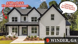 Living In Winder, GA | Custom Luxury Estate | Home Tour | Covered Front Porch | Atlanta New Homes
