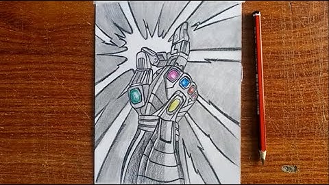 How to Draw the Nano Gauntlet Easy Step by Step | Simple Avengers Drawing for Beginners