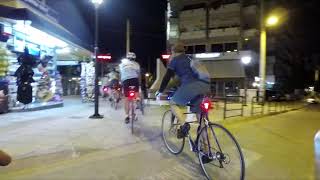 Night cycling in Athens with Π.Τ.Π. Покатушка по ночным Афинам