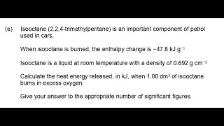 AQA A LEVEL CHEMISTRY ALKANES PMT QUESTION PAPER