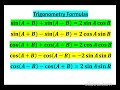 TRIGONOMETRY FORMULAS