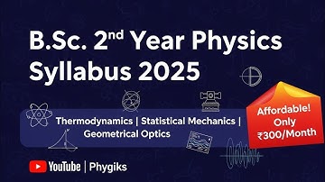 B.Sc. 2nd Year Physics Syllabus 2025 | Kumaun University | Thermodynamics, Optics + Online Batch
