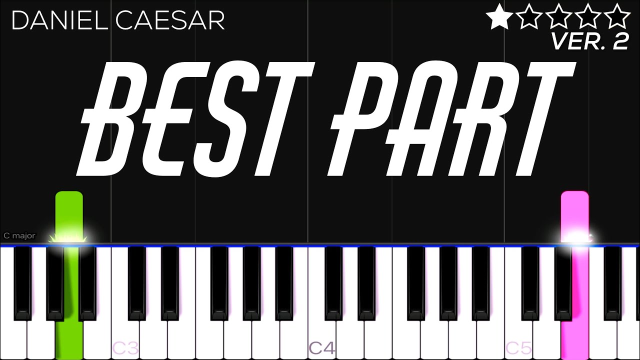 Daniel Caesar - Best Part ft. H.E.R | EASY Piano Tutorial