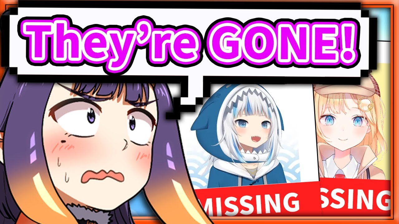 Ina Thought She had Lost Gura and Ame in Japan 【Hololive】