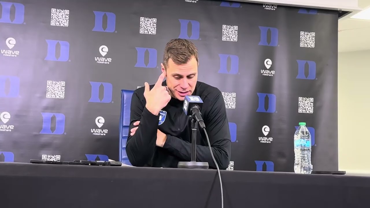 Jon Scheyer full press conference- Duke 67 Clemson 54