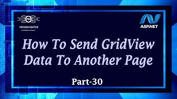 30 | How To Send GridView Data To Another Page In ASP.NET Web Forms | Learn ASP.NET C# (Hindi/Urdu)