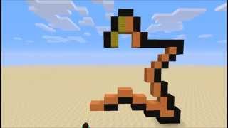 Minecraft Timelapse - Mario-Star Pixel Art Hd