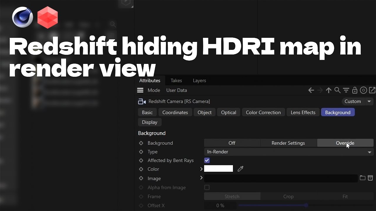 Quick Tips - Cinema4d Redshift hide HDRI map in render view - YouTube