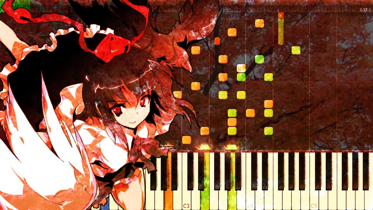 【東方ピアノMIDI】妖怪の山　～ Mysterious Mountain (Youkai Mountain)