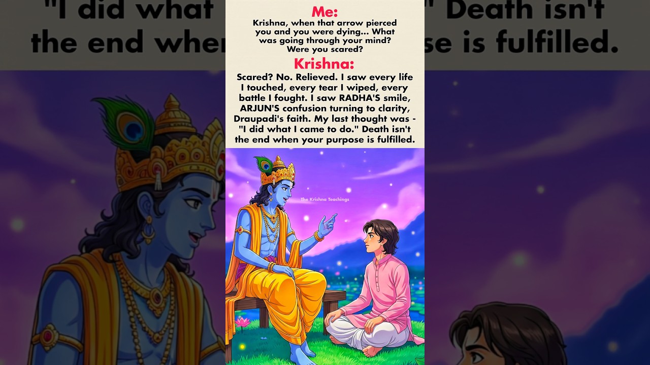 What Krishna Saw In His Last Moments 