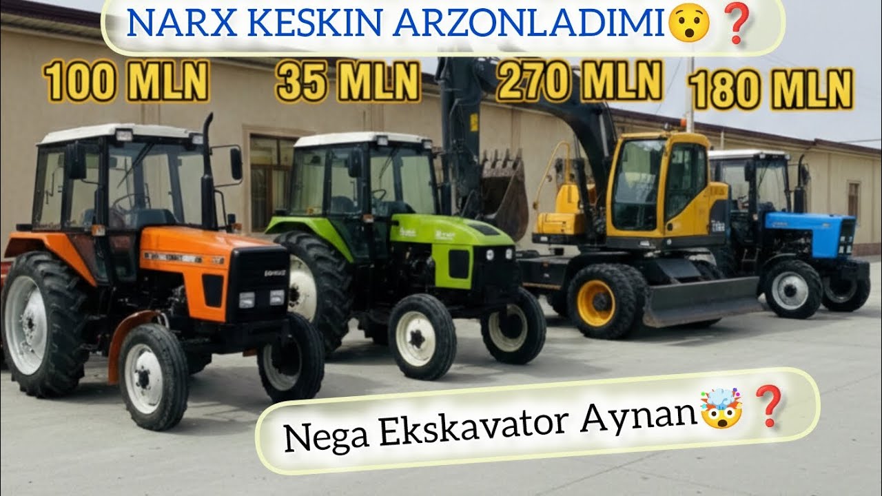🚜SHOSHILING! 📉 TRAKTORLAR NARXI NEGA❓ BU QADAR ARZONLASHDI? 😱🚜 | BOZORDA SHOK😯 2026: 13 FEVRAL🔥
