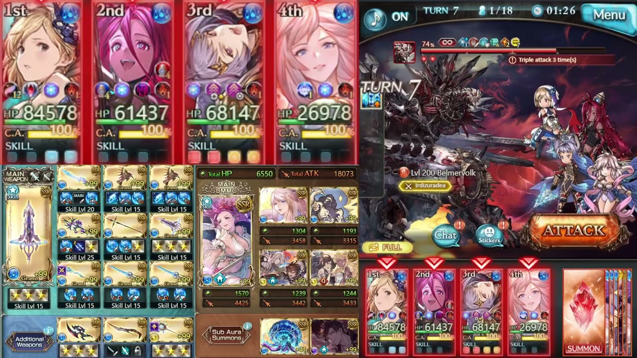 GBF: Belmervolk Full Auto Solo