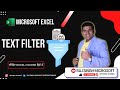 Excel text filter  ms advance excel in hindi vno2  raj singh microsoft