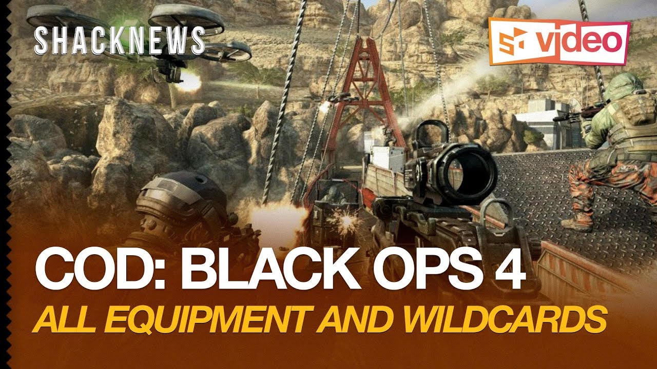 COD Black Ops 4 All Equipment and Wildcards YouTube