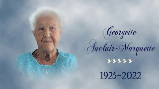 Cérémonie funéraire de Georgette Auclair