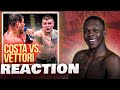 Israel Adesanya Reacts to Costa vs Vettori | Talks Future of Middleweight Division