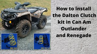 How to Install a Dalton Clutch Kit in a Can Am Outlander or Renegade