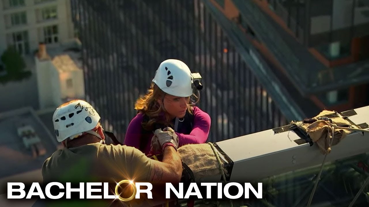 Brad and Michelle Rappel Down a Building | The Bachelor