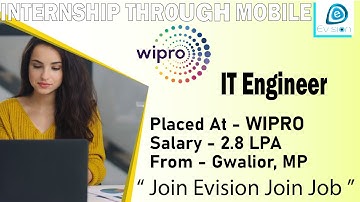Congrats, Vishal | IT ENGINEER | 2.8 LPA CTC | Got Selected as Associate IT Engineer in "WIPRO"