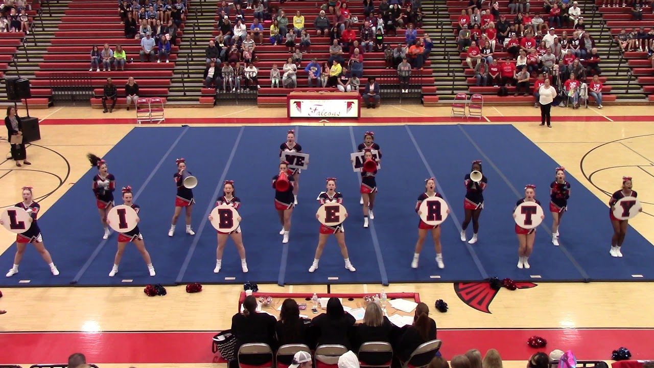 Liberty high school bealeton va at falcon cheer invitational 2019