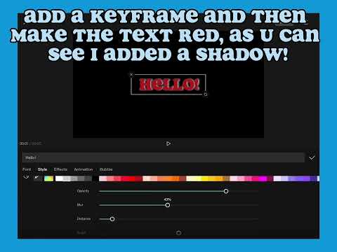 How to do rainbow text in capcut! (First tutorial)