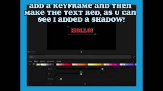 How to do rainbow text in capcut! (First tutorial)