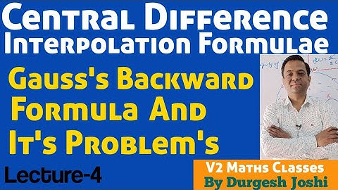 Numerical Analysis|Central Difference Interpolation Formulae|Gauss
