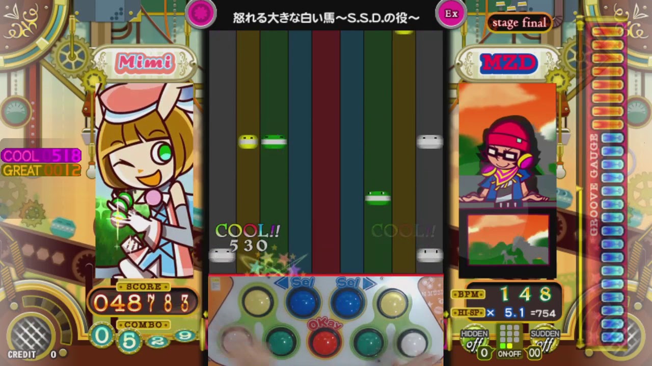 [ポップン] モンゴルREMIX(MONGOL REMIX) 怒れる大きな白い馬～S.S.D.の役～EX