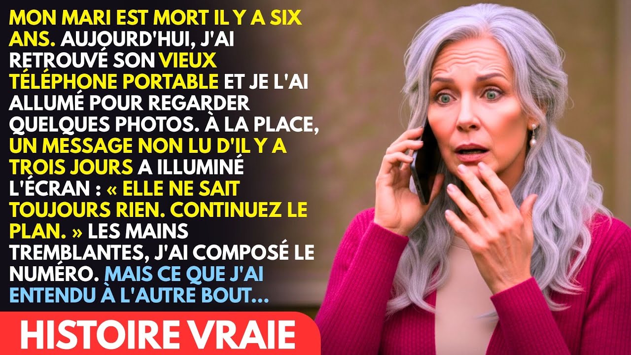 J'AI TROUVÉ LE TÉLÉPHONE DE MON MARI DÉCÉDÉ... ET CE QU'IL Y AVAIT DEDANS M'A...