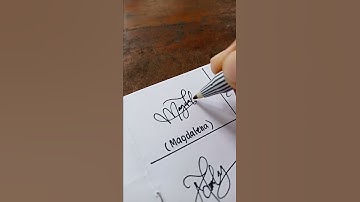 magdalena tanda tangan #shorts #tandatangan #हस्ताक्षर