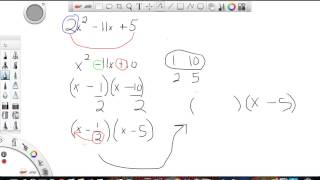 Factoring Trinomials Bottoms Up Method