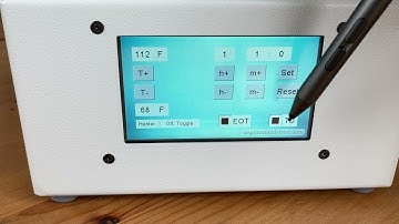 The EAS Temperature Controller Nextion Touchscreen Display in Action