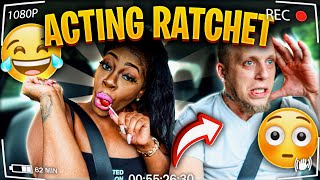 ACTING “RATCHET” TO SEE HOW MY BOYFRIEND REACTS... *HILARIOUS*