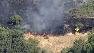 RAW: Chopper 5 Video Of Firefighters Battling 4-Alarm Vallejo Brush Fire