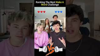 Ranking The Best Make A Word Challenge#funny #shorts
