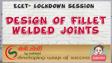 Design of Fillet welded Joints| Diploma| Ecet | Civil Engg| Design of Steel Structures | Waheed sir