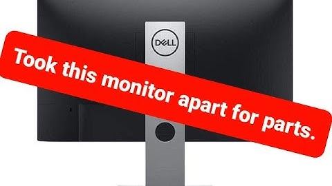 Opening Dell P2419H Monitor for parts replacement and / or repair
