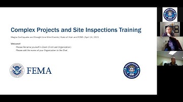 Utah Site Inspection Training FEMA