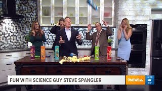 Celebrity Exploding Potato Chips - Cool Science Demo with Pringles Profile