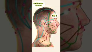 The gallbladder meridian channel, Acupressure and Acupuncture point location