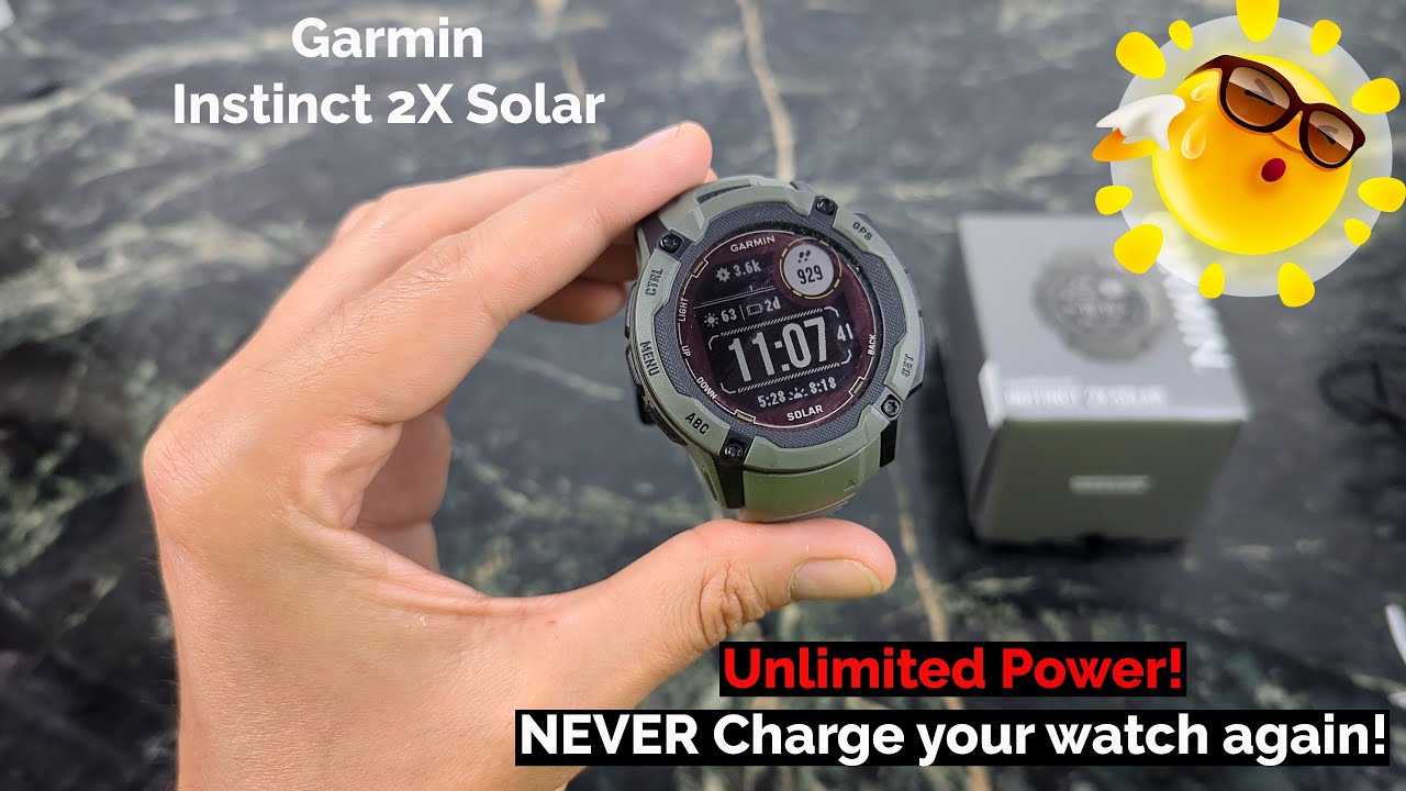 Garmin Instinct® Solar  Outdoor Solar Powered Smartwatch